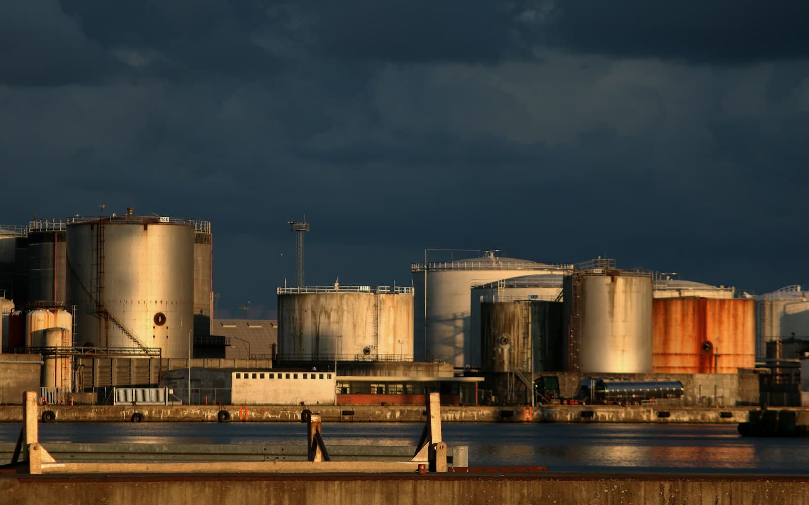 Heavy transport trailer hauling industrial equipment toward Ruwais petrochemical facilities